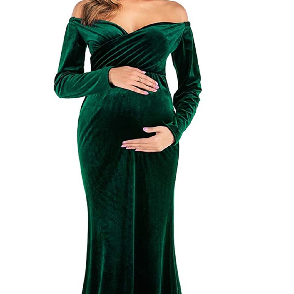 Velvet Maternity Gown